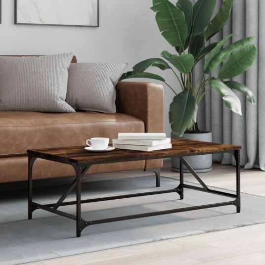 Salongbord røkt eik 100x50x35 cm konstruert tre 8721012124929