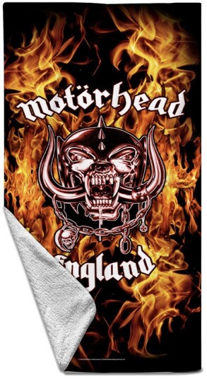 Rocksax Motorhead England Fire Beach Towel 32 in x 63 in 79074517
