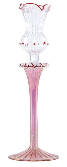 Moonlight Copenhagen   Ballerina lysestake 26 cm rød
