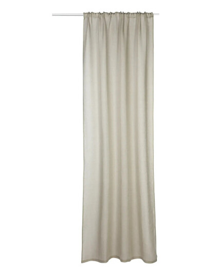 Gripsholm Curtain Linen Linen Beige 150X250 1 P Beige 150X250CM