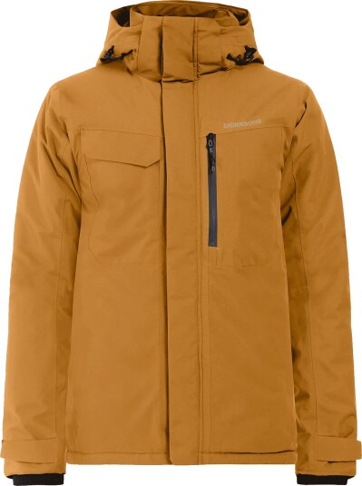 Didriksons Stefan Skijakke Herre XL Spice Brown med Avtakbar Hette
