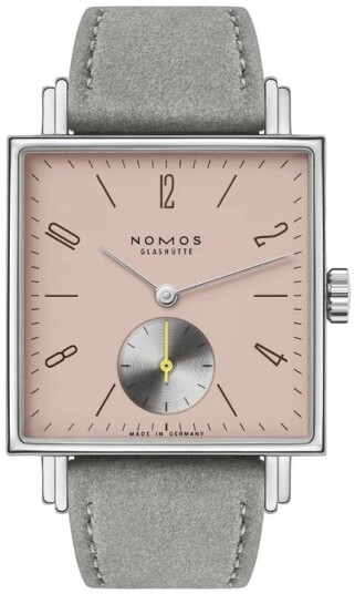 Nomos Glashütte Dameklokke N 424 Tetra Die Kapriziöse Beige/Lær Nomos Glashütte Dameklokke N 424 Tetra Die Kapriziöse Beige/Lær