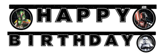 Globos Europe Bokstavgirlander Happy Birthday Star Wars Globos Europe Bokstavgirlander Happy Birthday Star Wars
