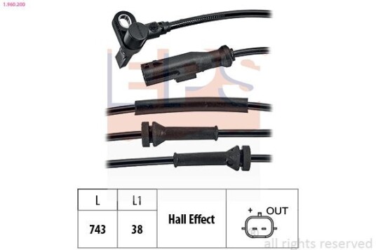 ABS sensor EPS 1.960.200