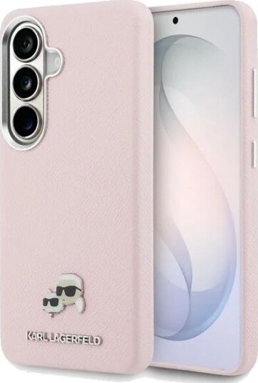 Karl Lagerfeld Saffiano MagSafe Etui til Samsung Galaxy S26 - Rosa