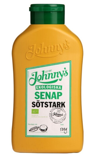 Johnnys Sennep Sødstærk Økologisk 500g Johnnys Sennep Sødstærk Økologisk 500g