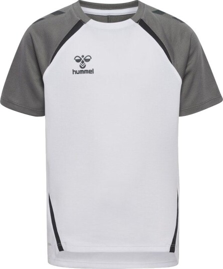 Hummel Trenings T Skjorte hmlLEAD 2.0 Hvit/Stålgrå/Svart Barn størrelse 152 cm