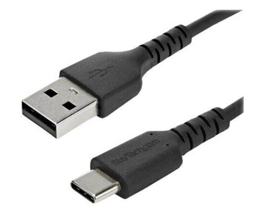 StarTech 2 m USB 2.0 A til C Kabel - Svart - Aramid Fiber - Robust Design