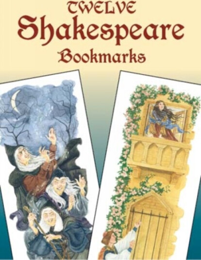 Twelve Shakespeare Bookmarks