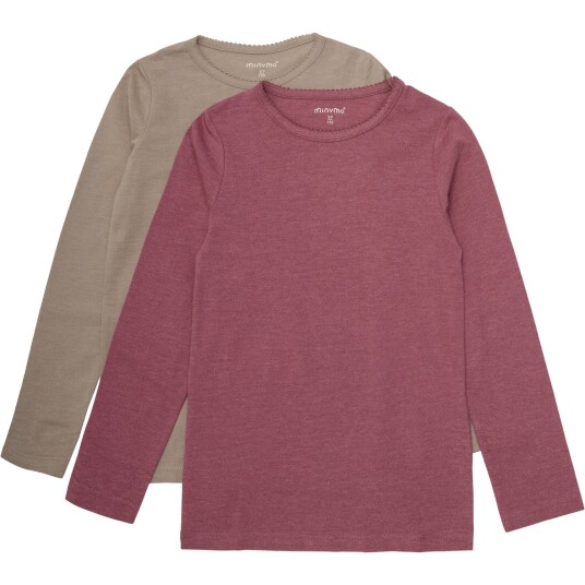 Minymo Apple Butter Basic 35 Bluse 2-pakning 122