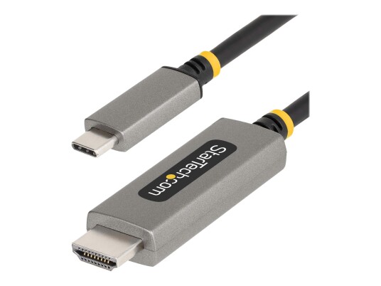 StarTech 3ft (1m) USB-C to HDMI Adapter Cable, 8K 60Hz, 4K 144Hz, HDR10, USB Type-C to HDMI 2.1 Video Converter Cable, USB-C DP Alt