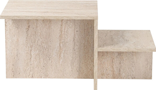 Fabrony Sofabord 80x40 cm - Travertin