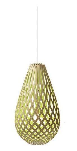 David Trubridge Koura Lime Taklampe