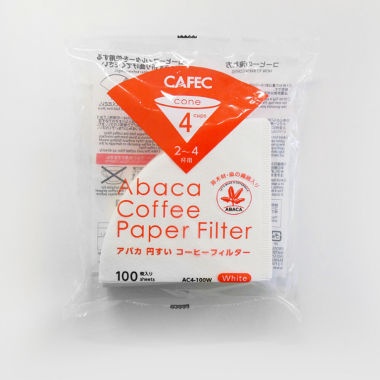 Cafec ABACA Filter Paper - Cup 4 (2-4 cups)