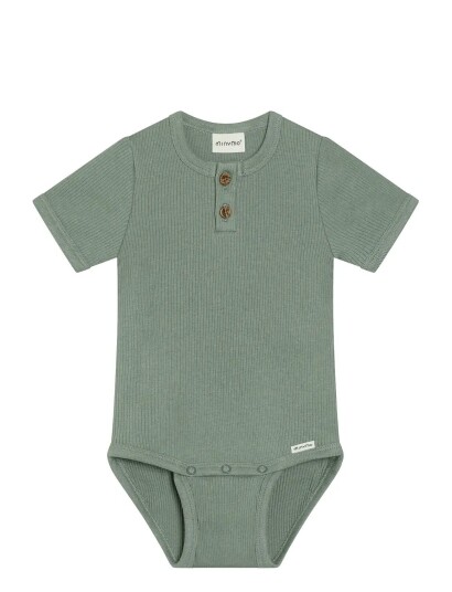 Minymo Body Ss Rib Khaki green 92