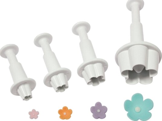 Utstikkersett Med Ejektor Blomster 4 Stk Utstikkersett Med Ejektor Blomster 4 Stk