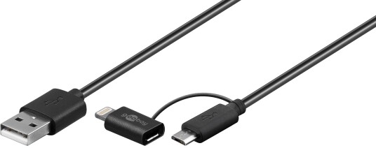 Goobay USB kabel 2i1 Lightning + Micro-usb