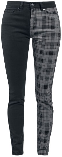 Rock Rebel by EMP Tøybukse - Skarlett - W26L32 til W32L34 - Damer - svart-grå