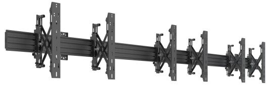 Multibrackets M Wallmount Pro MBW3U monteringssett - for 3 LCD-skjermer - svart