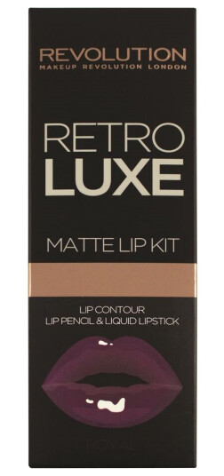 Makeup Revolution Retro Luxe Kit Matte Royal Lipstick And Lip Liner