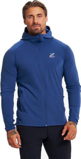 Revolutionrace Herre Overdeler Fleece & midlayers Evolution Light Stretch Fleece Hoodie Herre Insignia Blue XL