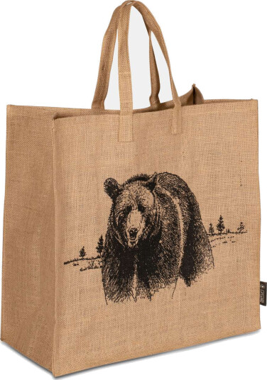 Bærebag i jute Bjørn Bærebag i jute Bjørn