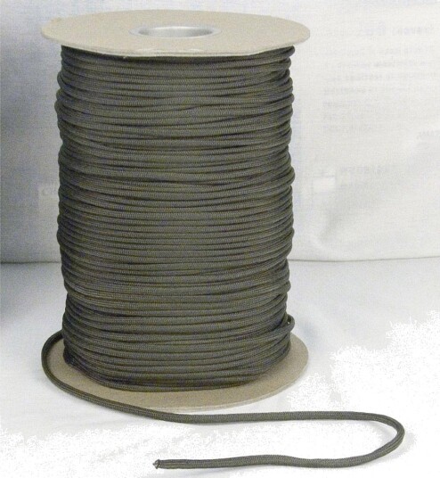 Rothco Nylon Paracord / Fallskjermsnor med 304m - 550lb Oliven, Grønn