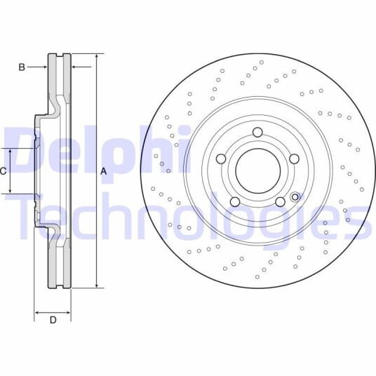 Bremseskive DELPHI BG9192C Bremseskive DELPHI BG9192C