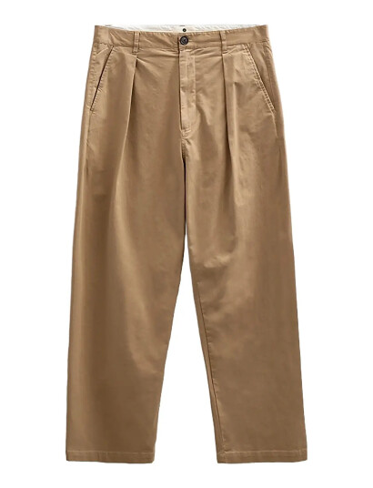Anerkjendt Akjakob Cotton Pleat Pants Beige XL