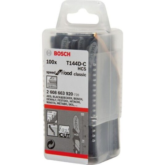 Bosch Speed for Wood Stikksagblad 100mm 100-pakn.