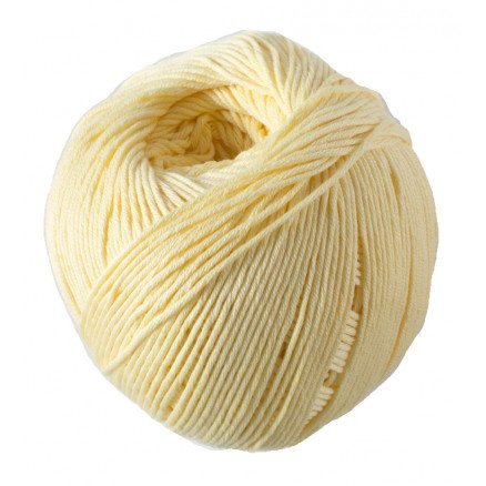 DMC Natura Just Cotton Garn Unicolor 83 Vaniljegult