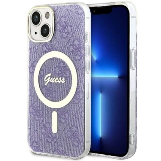 Guess MagSafe Deksel til iPhone 14 6,1" Lilla Hard Deksel