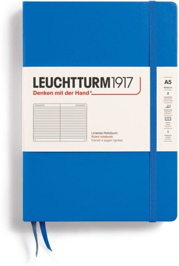 Leuchtturm1917 Notebook Ruled A5 Hardcover Sky