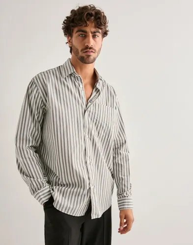 ANNARR Anraslund Dobby Ls Shirt Skjorter Grå
