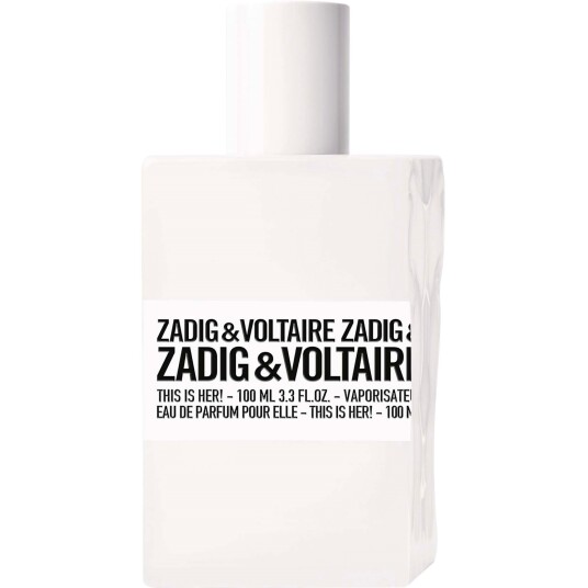 Zadig & Voltaire This Is Her! Eau de Parfum 100ml - Orientalsk Duft med Sandeltre og Jasmin Zadig & Voltaire This Is Her! Eau de Parfum 100ml - Orientalsk Duft med Sandeltre og Jasmin