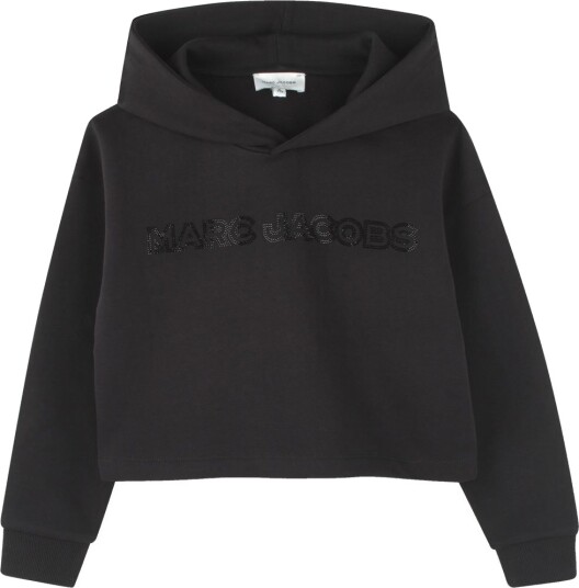 Little Marc Jacobs Hettegenser Beskåret Svart m. Rhinestone Marc Jacobs 8 år 128 Hettegenser