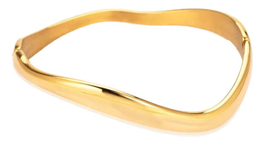 Sistie2ND Wavy Bracelet Gold Plated 17,5cm Sistie2ND Wavy Bracelet Gold Plated 17,5cm
