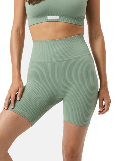 Björn Borg Studio Seamless Ribbed Shorts Lily Pad L Treningsshorts