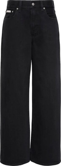 Calvin Klein Jeans The Wide Leg Worn Black   Black   26 x 31