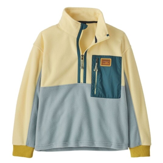 Patagonia   Kids Microdini 1/2 Zip Fleece Pullover Thermal Blue   XXL 16 18år | Barn