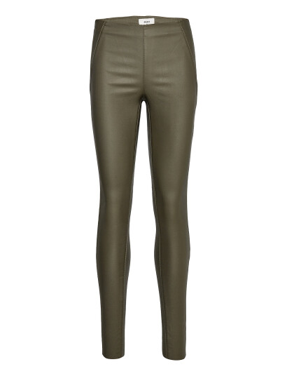 Object Objbelle Mw Coated Leggings Noos Khaki green 34