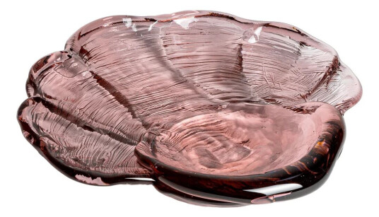 Kosta Boda Venusmussla kunstglass fat 30 x 33 cm Rosa