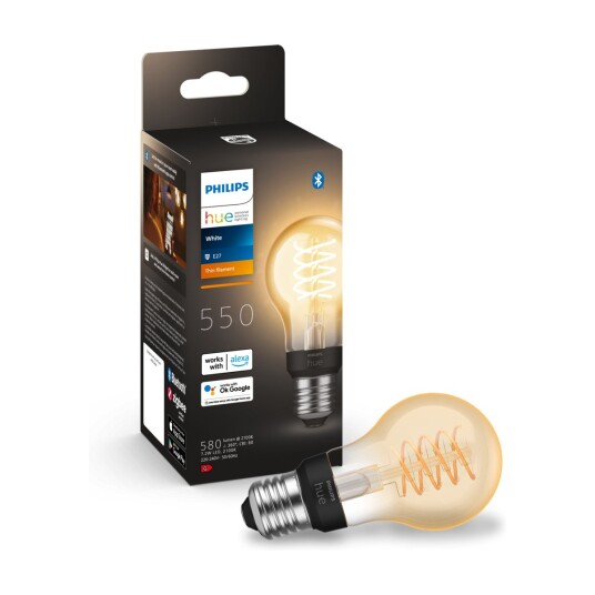 Philips HueW 7.2W Fil A60 E27 EUR Philips HueW 7.2W Fil A60 E27 EUR