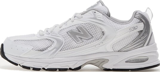 New Balance 530EMA Sneaker WHITE/SILVER 38 New Balance 530EMA Sneaker WHITE/SILVER 38