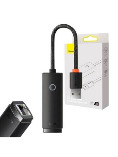 Baseus Lite Series USB to RJ45 network adapter 100Mbps (black) Baseus Lite Series USB to RJ45 network adapter 100Mbps (black)