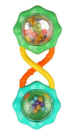 Bright Starts Rattle & Shake Barbell™ Grønn Bright Starts Rattle & Shake Barbell™ Grønn