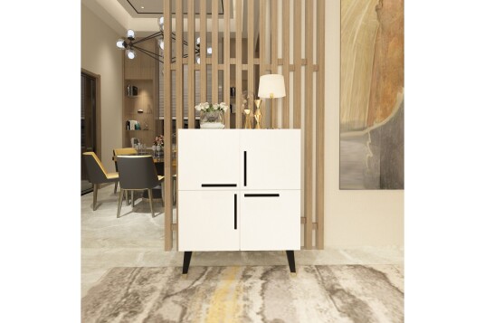 Rinorea Konsollbord 70x90 cm Hvit