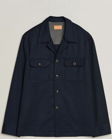 Grigio Twill Overshirt Navy Grigio Twill Overshirt Navy