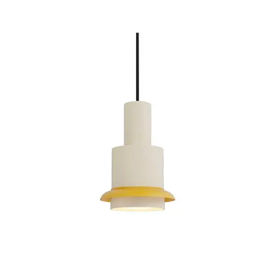 Chaumont Pendel Ø15xH22 White/Yellow   DCW