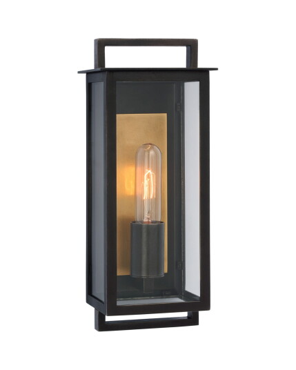 Visual Comfort Halle Narrow Wall Lantern Black S